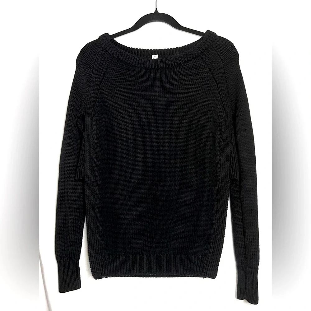 Lululemon Yin To You 100% Merino Wool Sweater Oversized Yoga Outdoor Winter Cozy